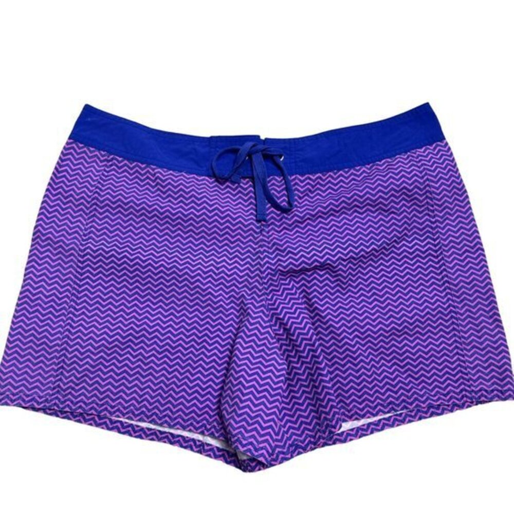 Tommy Bahama Mens Size XL Blue Pink Chevron Print Swim Trunks